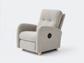 Poltrona reclinabile - tessuto - 86x84x101 cm - beige chiaro - stile minimalista