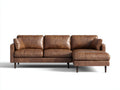 Divano angolare-pelle-271x178x81 cm-marrone-minimalista moderno