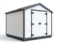 Casetta da giardino - Resina - 246x184x222 cm - Bianco-Grigio antracite - Moderno
