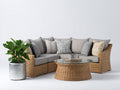Divani da esterno-Rattan sintetico-vetro-tessuto-245x245x78 cm-Naturale-Grigio-Moderno