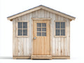 Casetta da giardino - Legno - 245x185x225 cm - Beige chiaro - Rustico