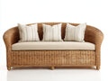 Divani da esterno-Rattan sintetico-tessuto-215x84x80 cm-Naturale-Beige-Stile classico elegante