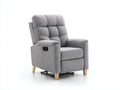 Poltrona reclinabile - tessuto - 88x87x105 cm - grigio - stile contemporaneo